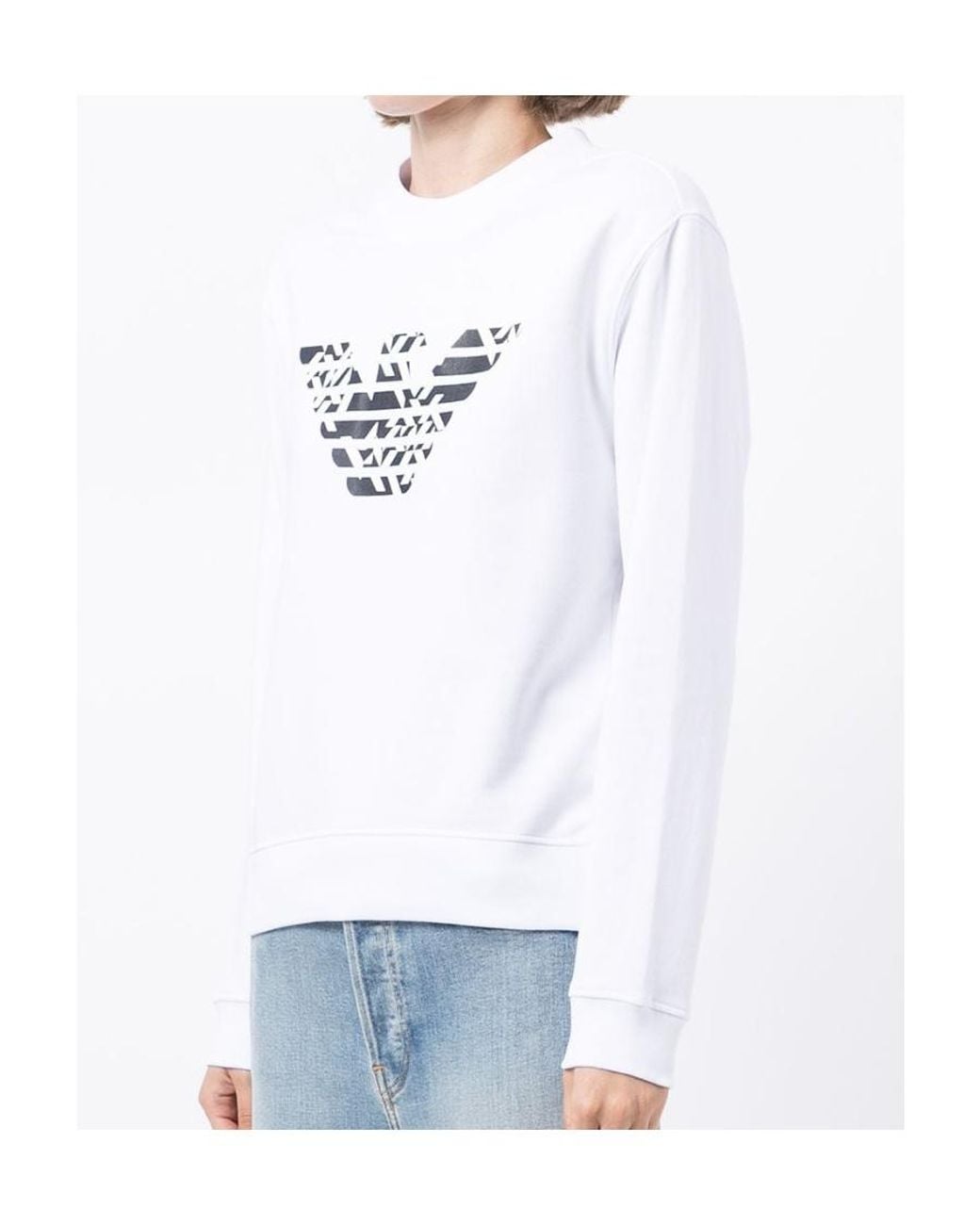 Emporio Armani White Logo Print T-Shirt