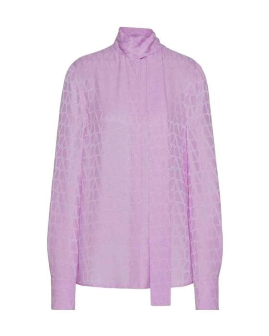 Valentino Purple Toile-Iconographe-Jacquard Shirt