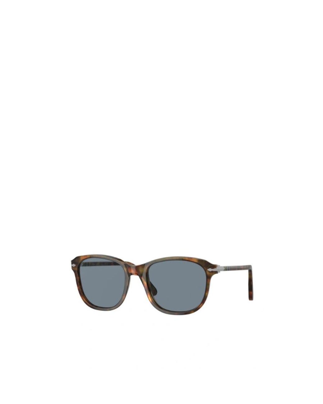 Persol Blue Rectangular Frame Sunglasses for men