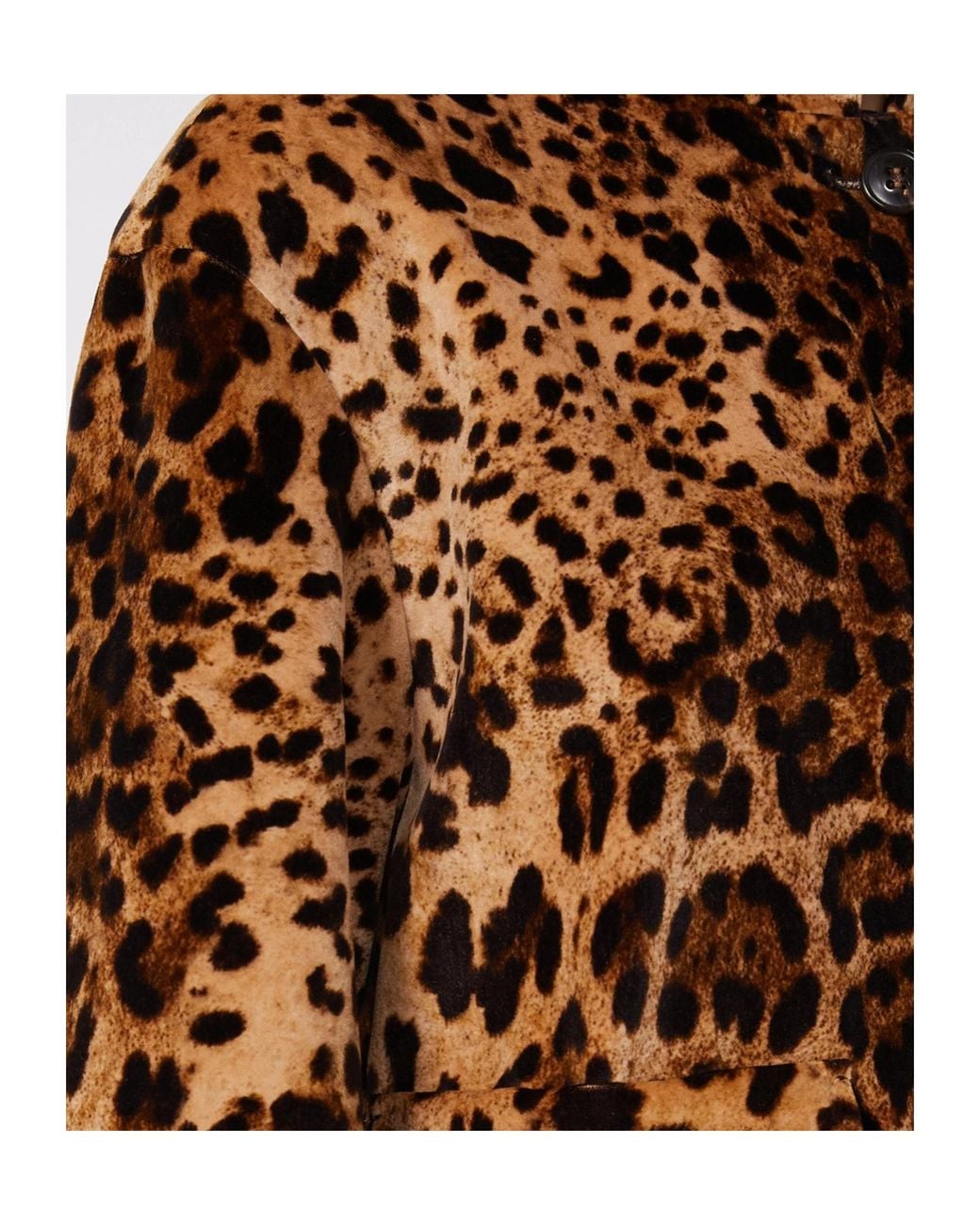 Max Mara Brown マックスマーラ スタジオ ムステドロ クロップド アニマルプリントジャケット