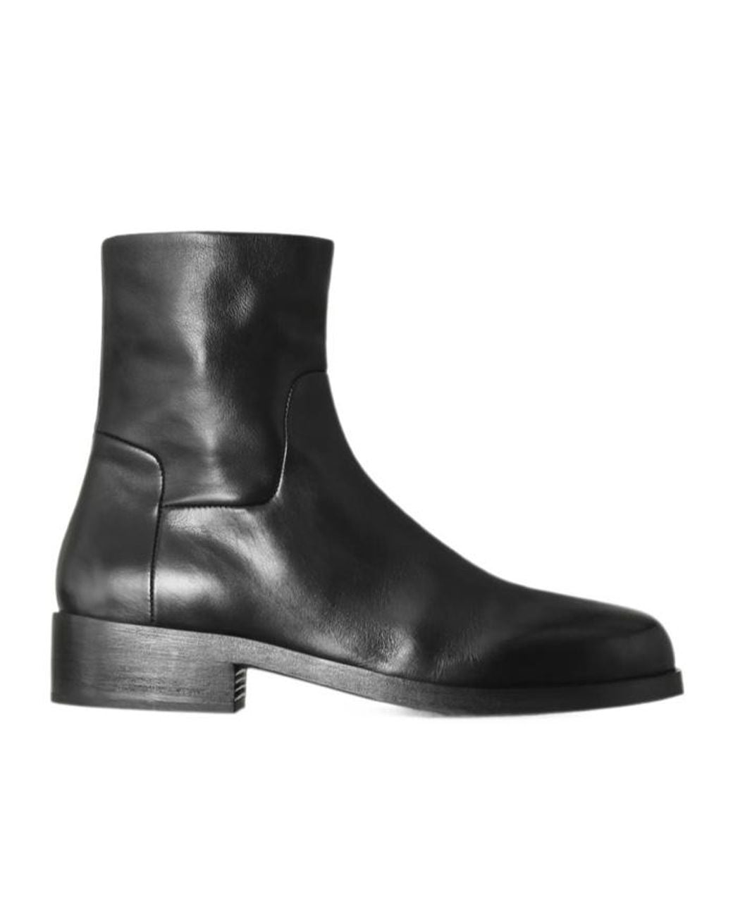 Marsèll Black Marsèll Round Toe Ankle Boots for men