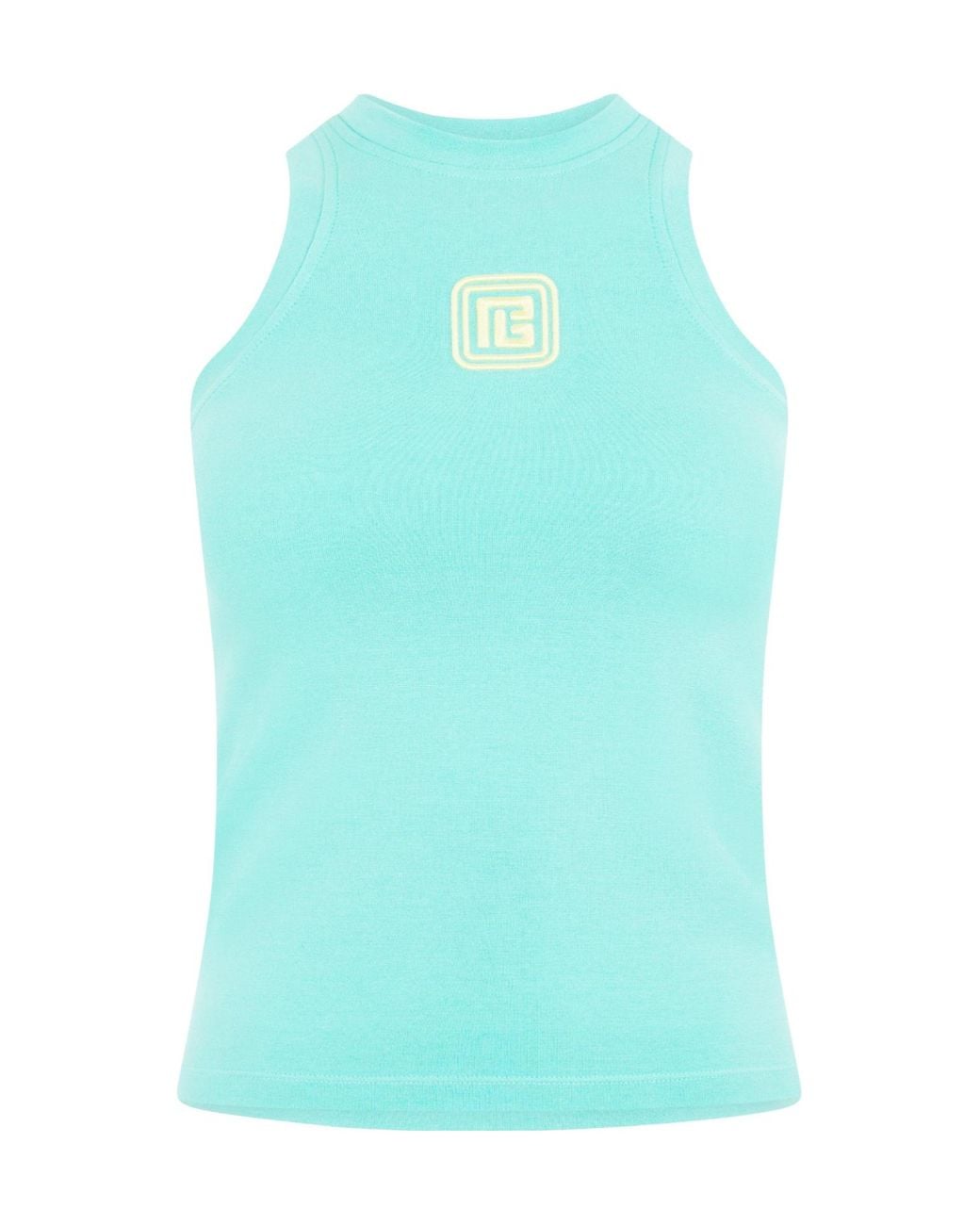Balmain Blue Soft Tight Vest