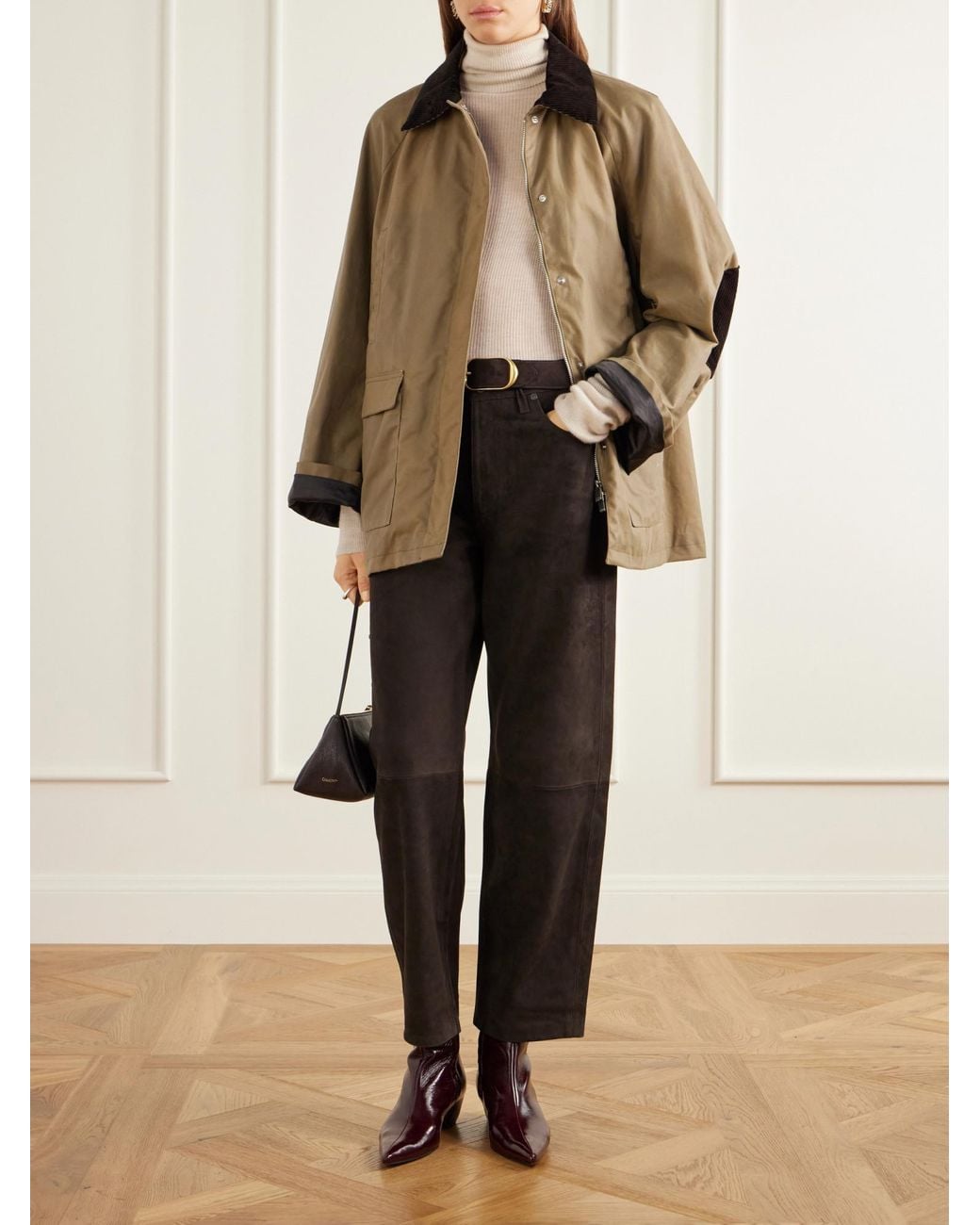 Citizens of Humanity Black Mid-Rise Barrel-Leg Pants