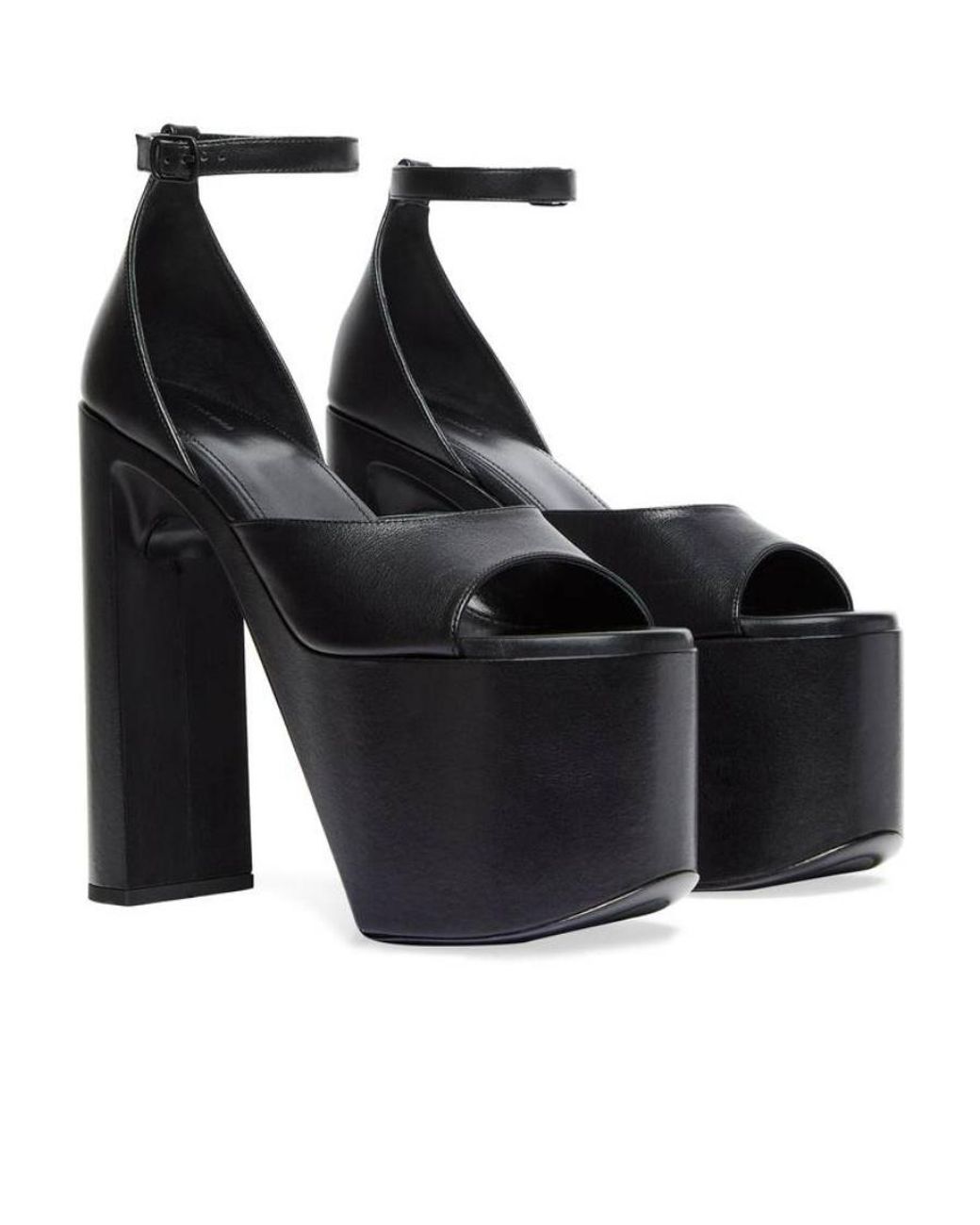 Balenciaga Black Stunning 16Cm High Platform Sandals