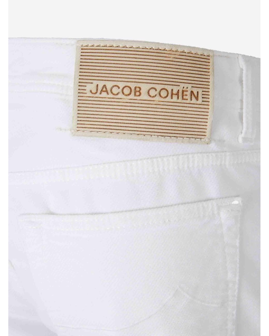 Jacob Cohen White Belt Loop Jeans for men