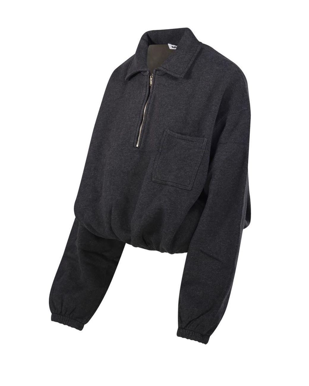 DARKPARK Blue Alva Cropped Zip-Up Sweatshirt
