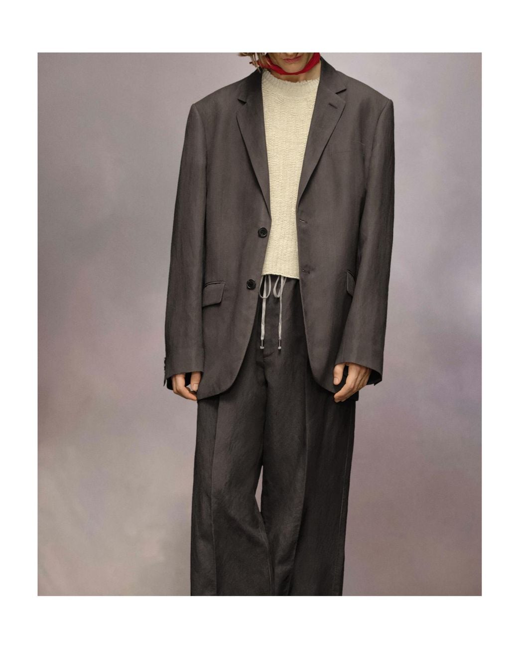 Maison Margiela Brown Single-Breasted Tailored Blazer