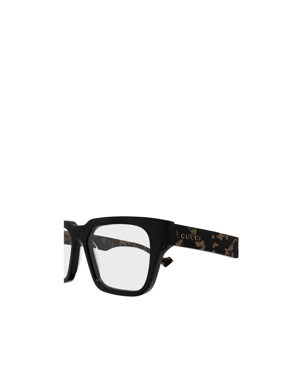 Gucci White Eyewear Square Frame Glasses for men