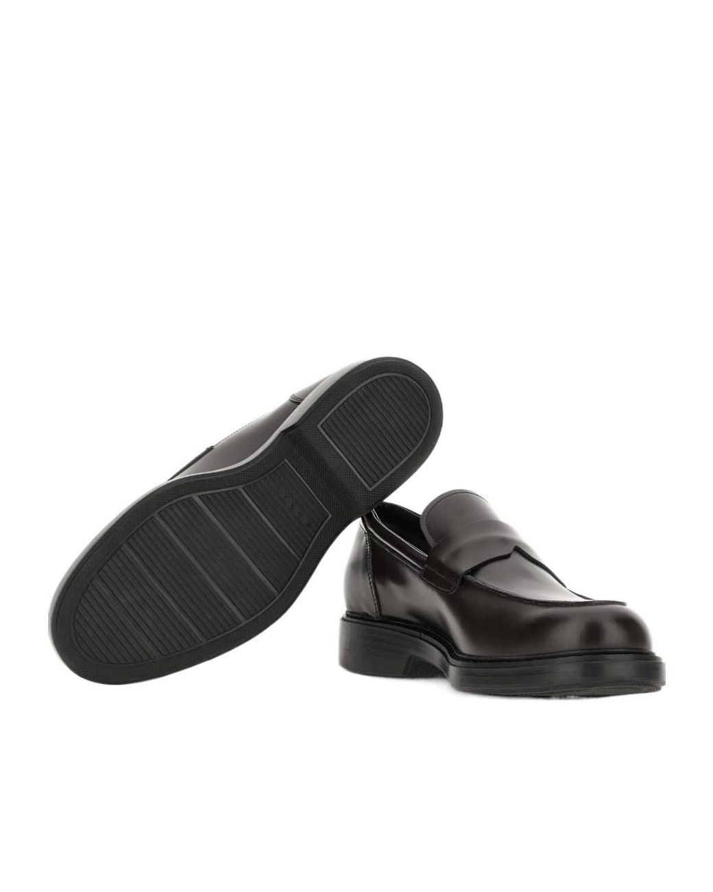 Hogan Black Loafers H704 for men