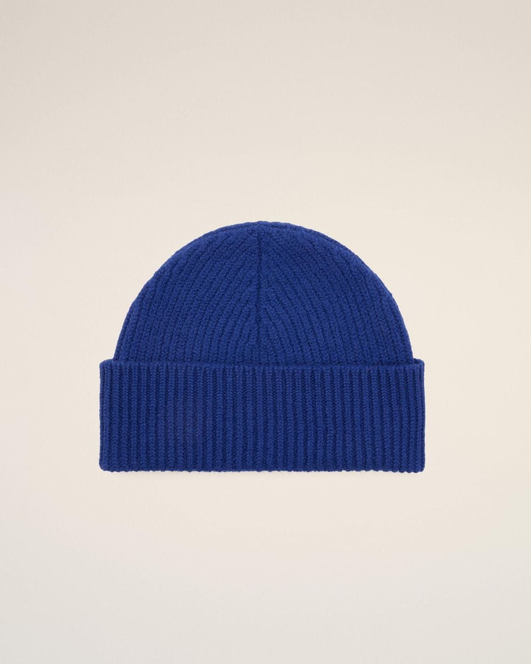 AMI Blue Ami Ami De Coeur Ribbed Beanie Hat for men