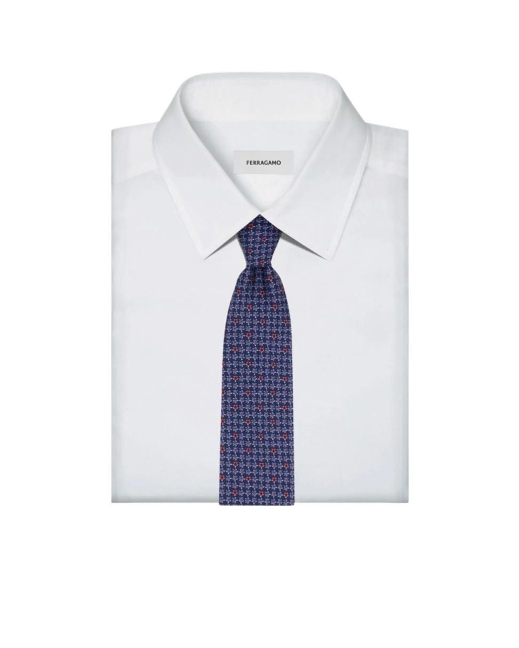 Ferragamo Blue Turtles Print Silk Tie for men