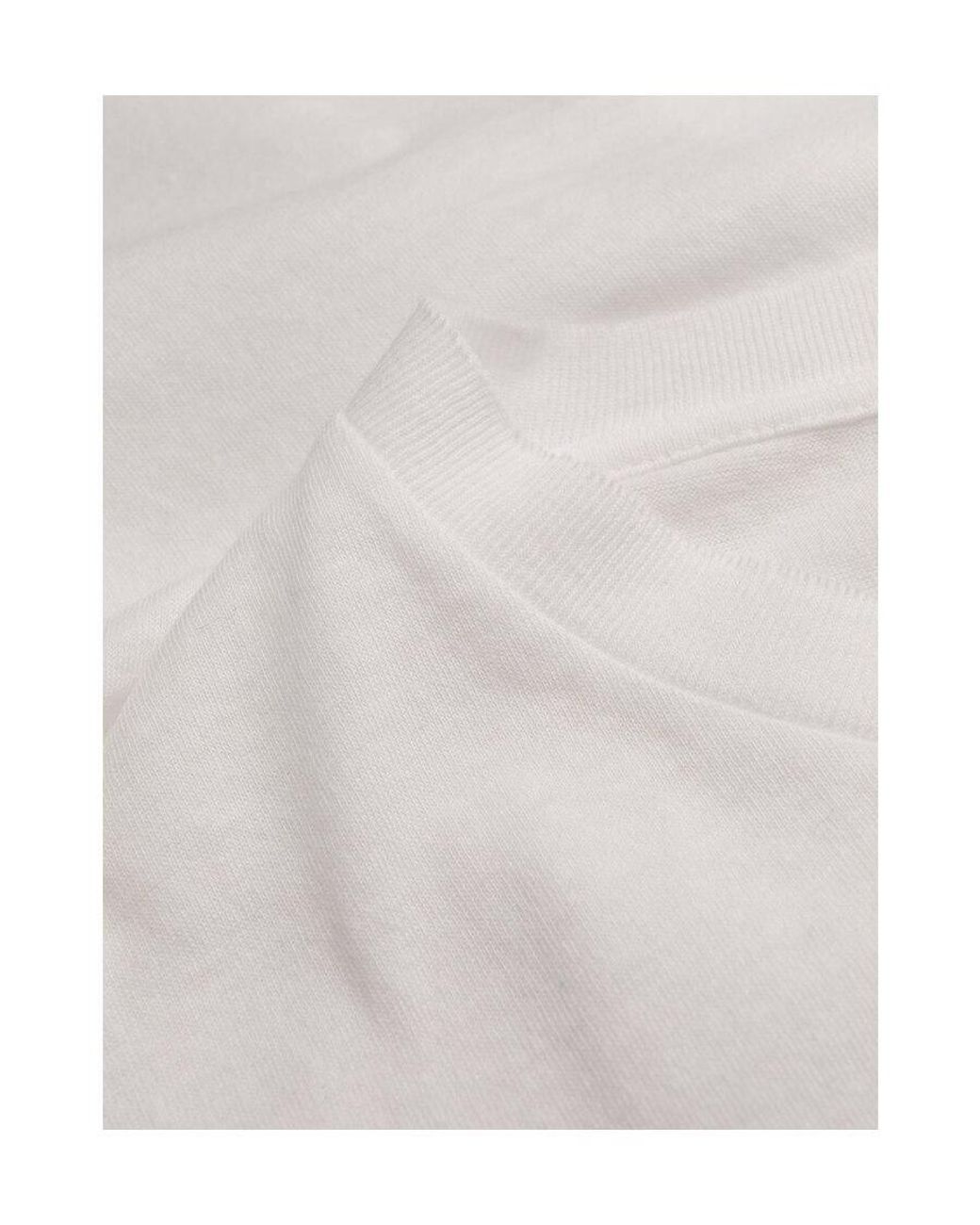 Saint Laurent White Round Collar Sleeveless Dress