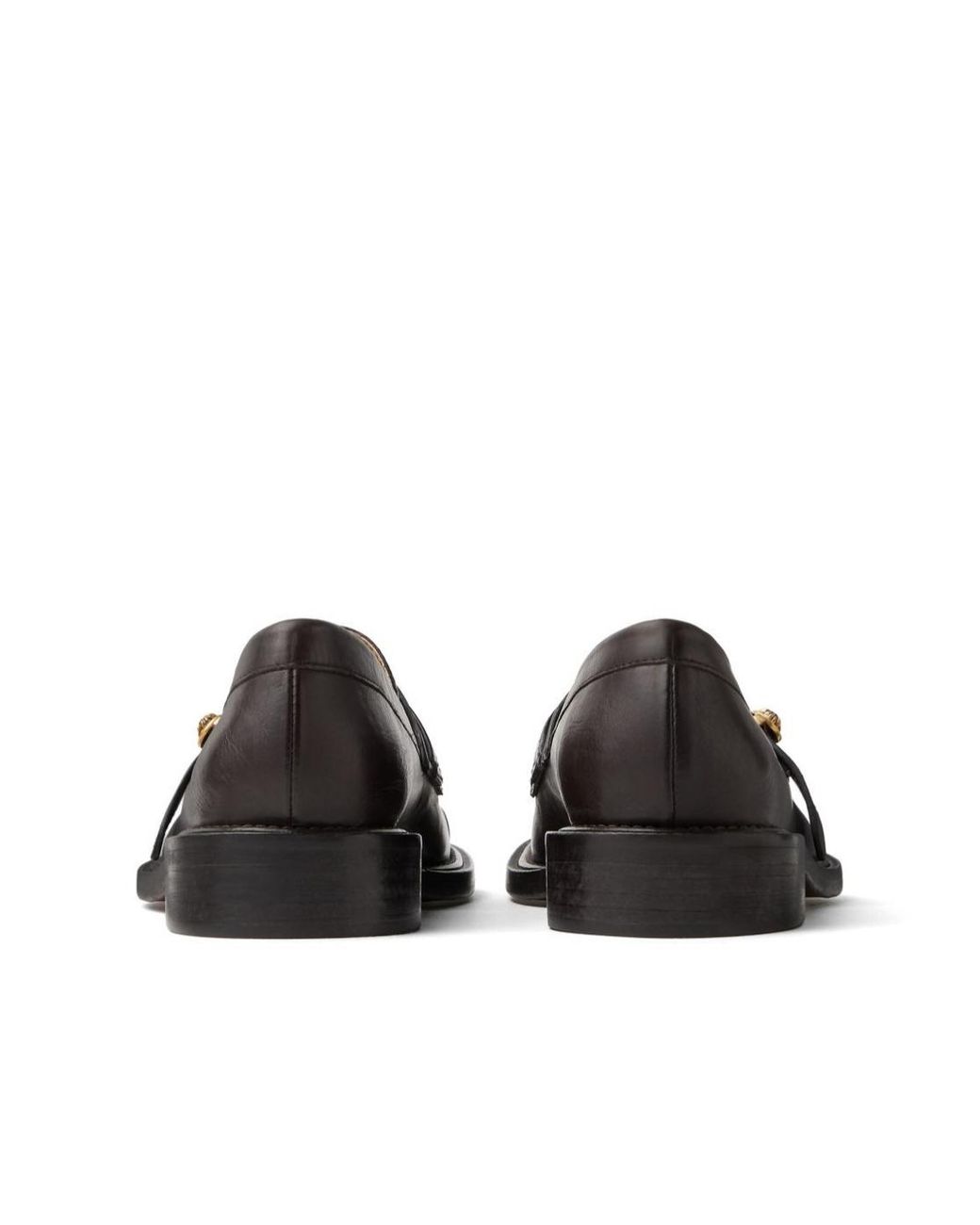 Versace Brown Primo Leather Loafers