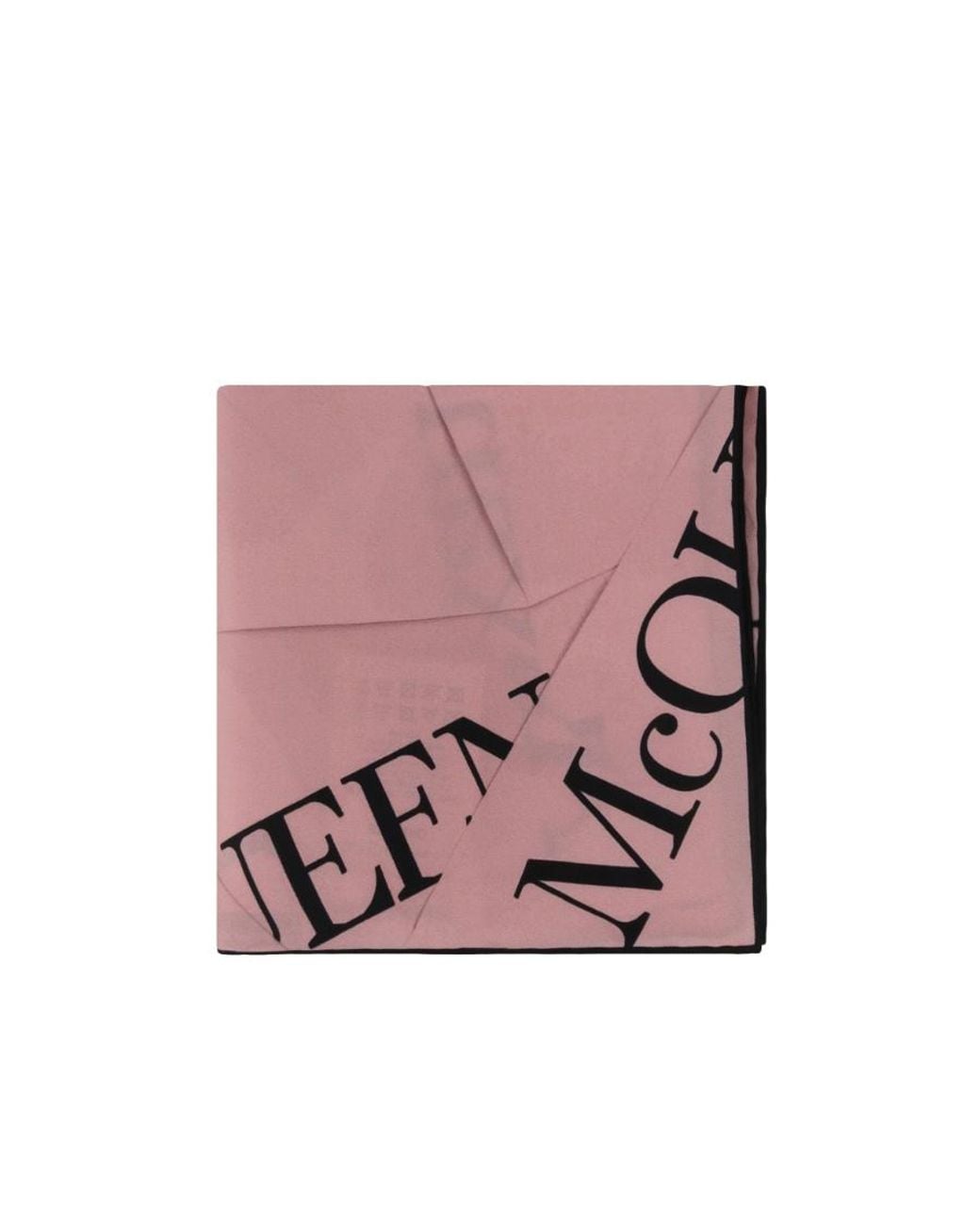 McQueen Pink Logo Printed Scarf