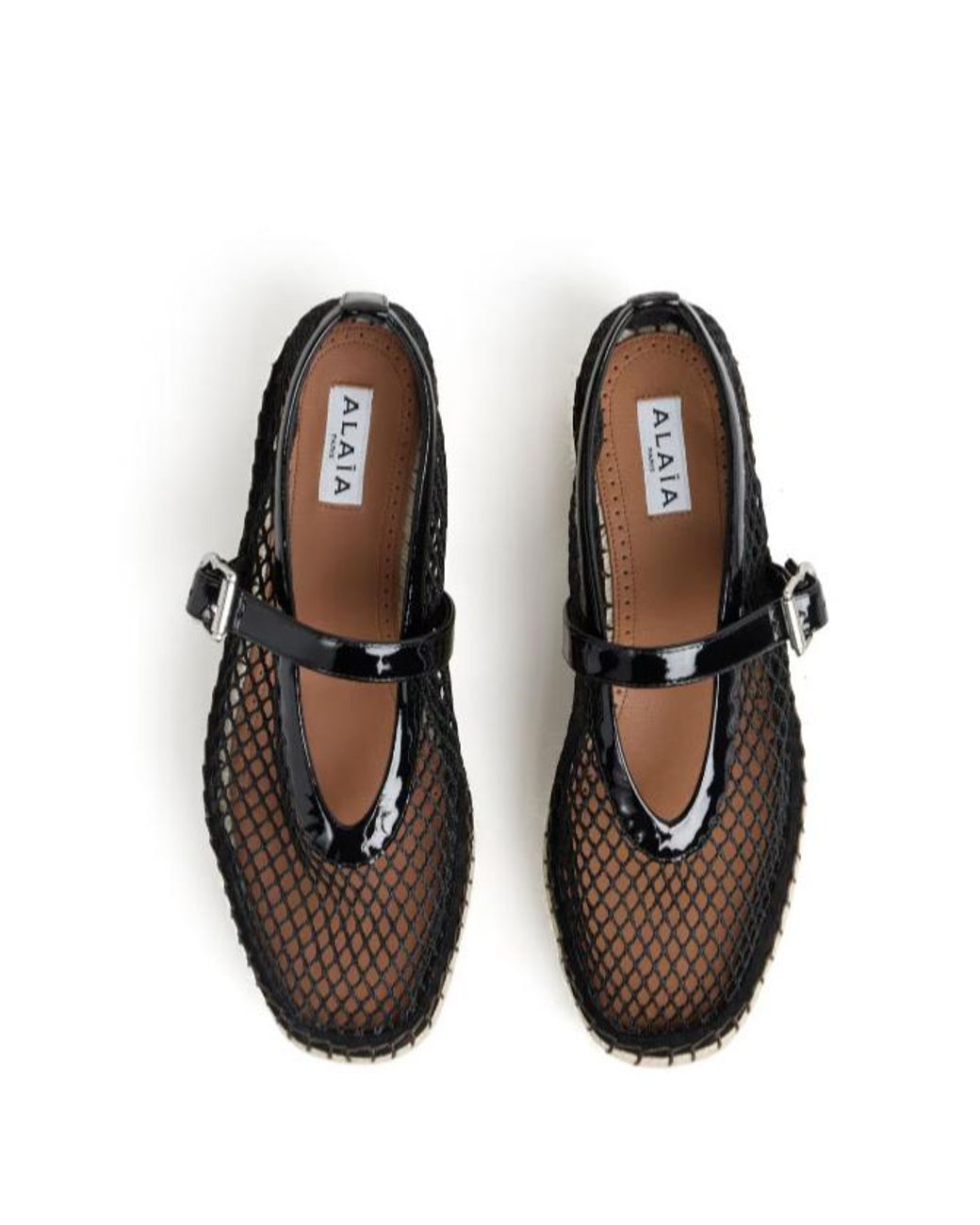 Alaïa Black Alaïa Fishnet Platform Espadrilles