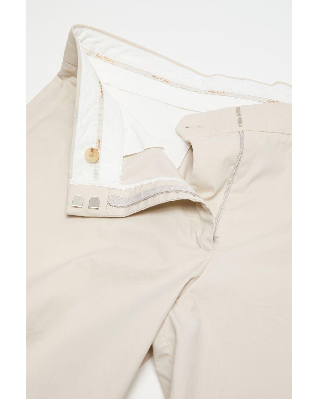Acne Natural Barrel-Leg Pants