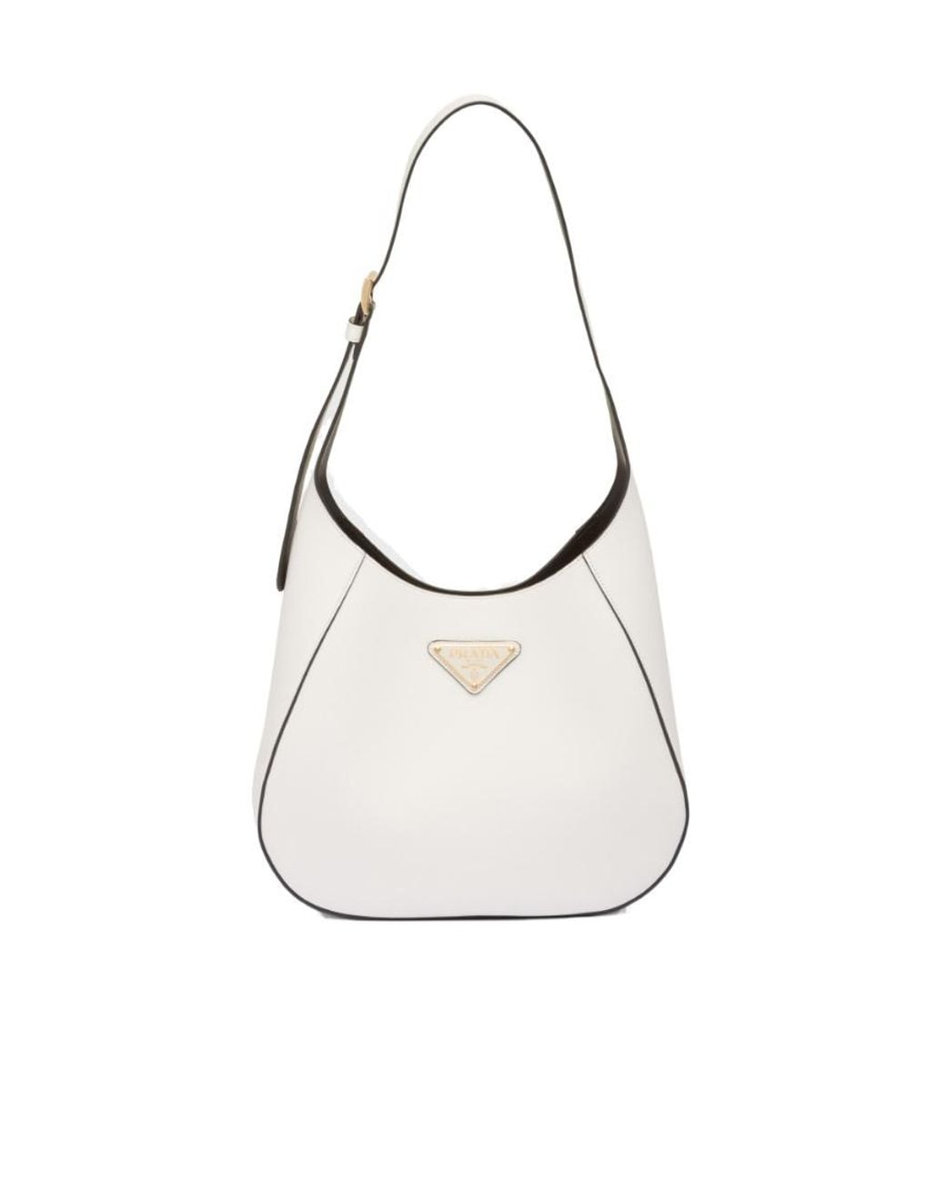 Prada White One Handle And One Shoulder Bag