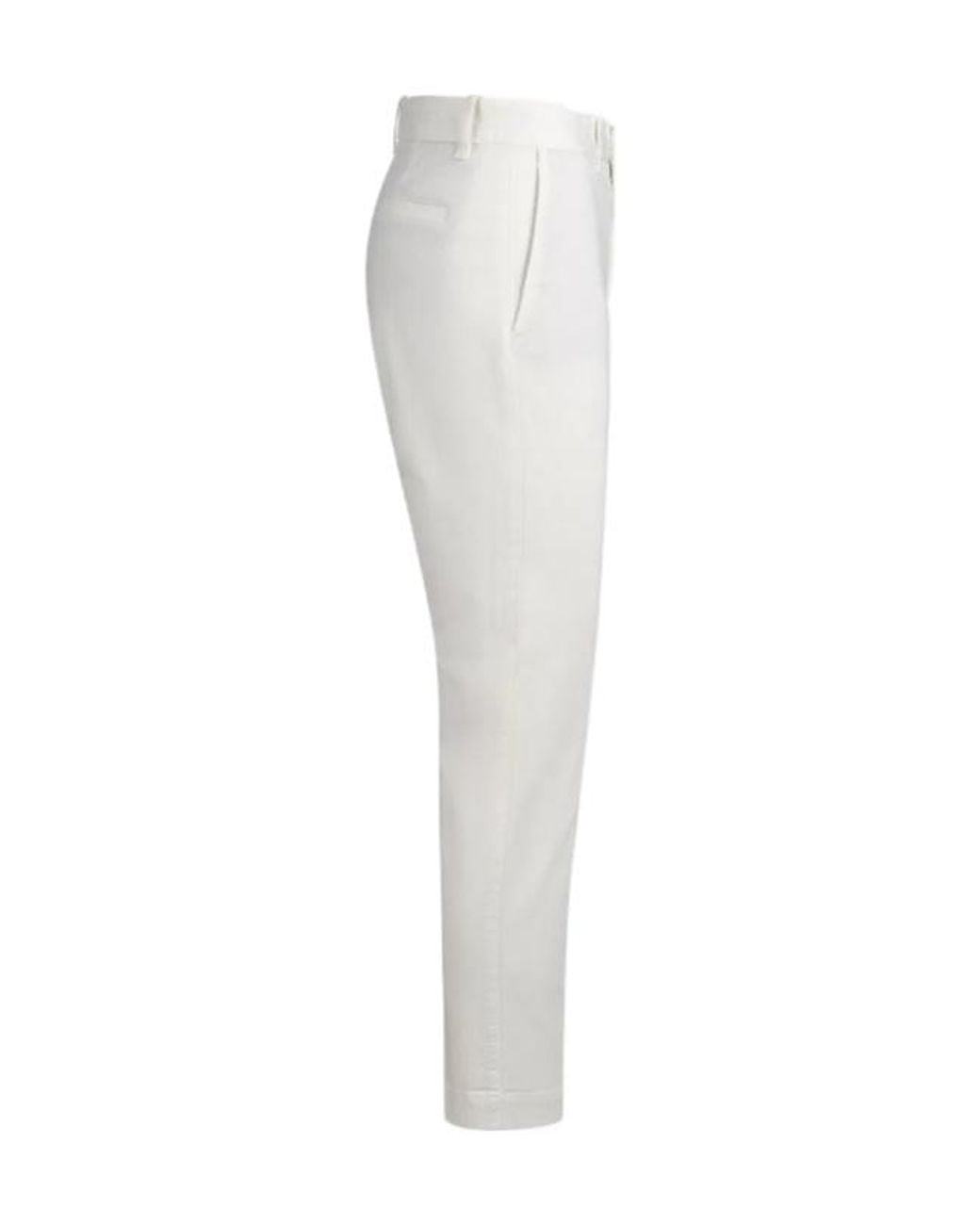 Polo Ralph Lauren White Button-Fastening Trousers
