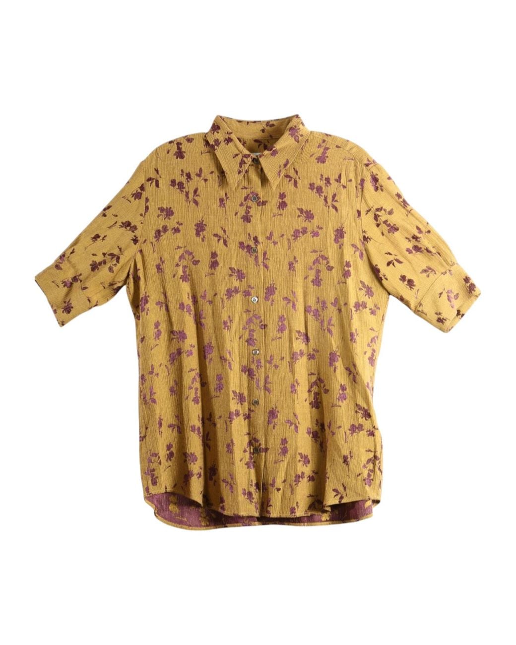 Dries Van Noten Metallic Short-Sleeved Shirt