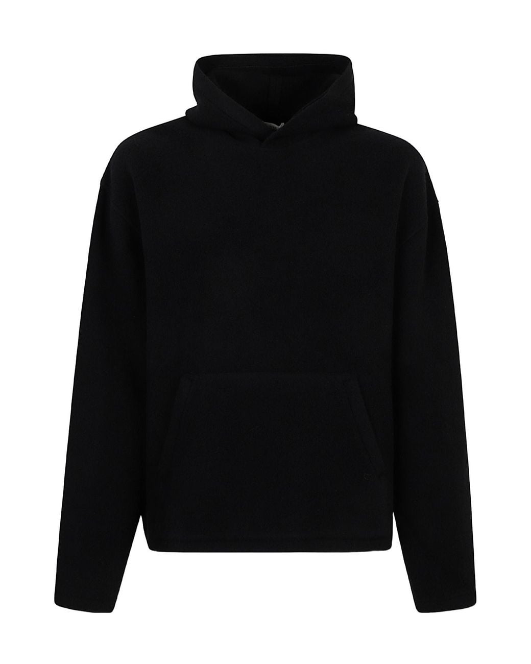 Rier Black Fleece Hooded Sweatshirt for men
