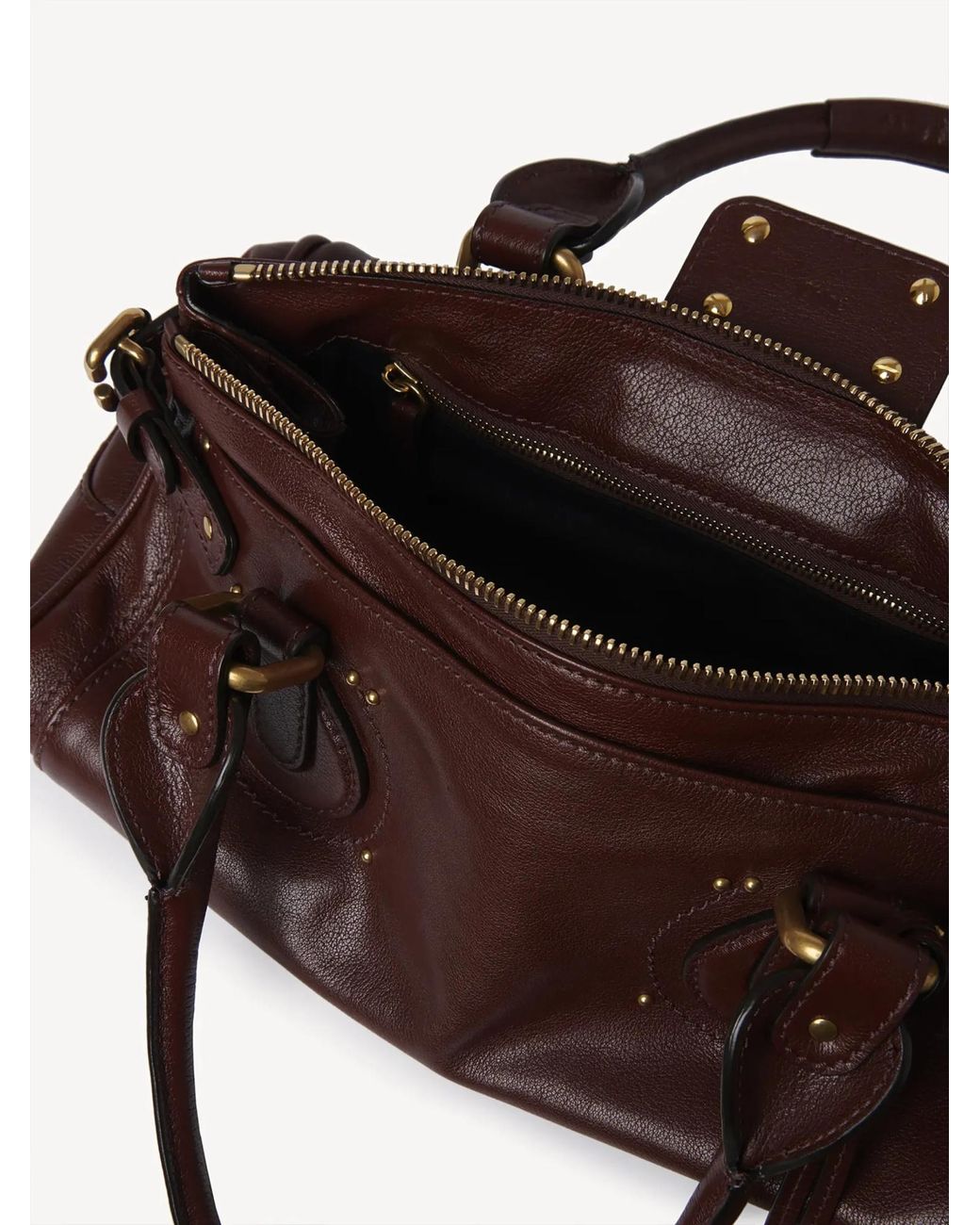 Chloé Brown Chloé Paddington Padlock Shoulder Bag