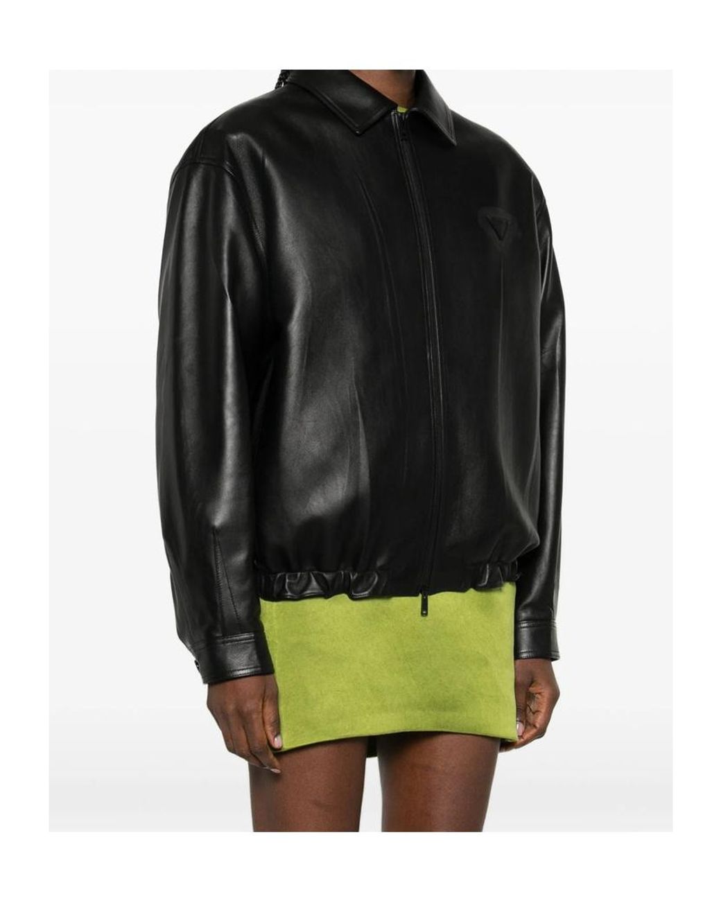 Prada Black Nappa Leather Jacket