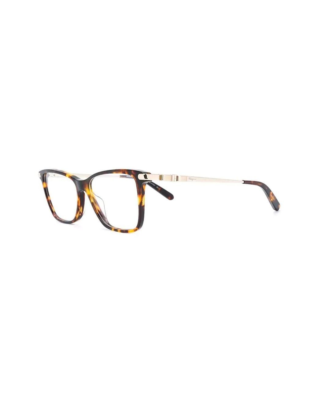 Ferragamo White Ferragamo Eyewear Rectangular Frame Glasses