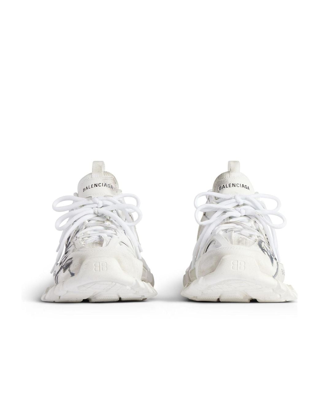 Balenciaga White Track Signature Sneaker