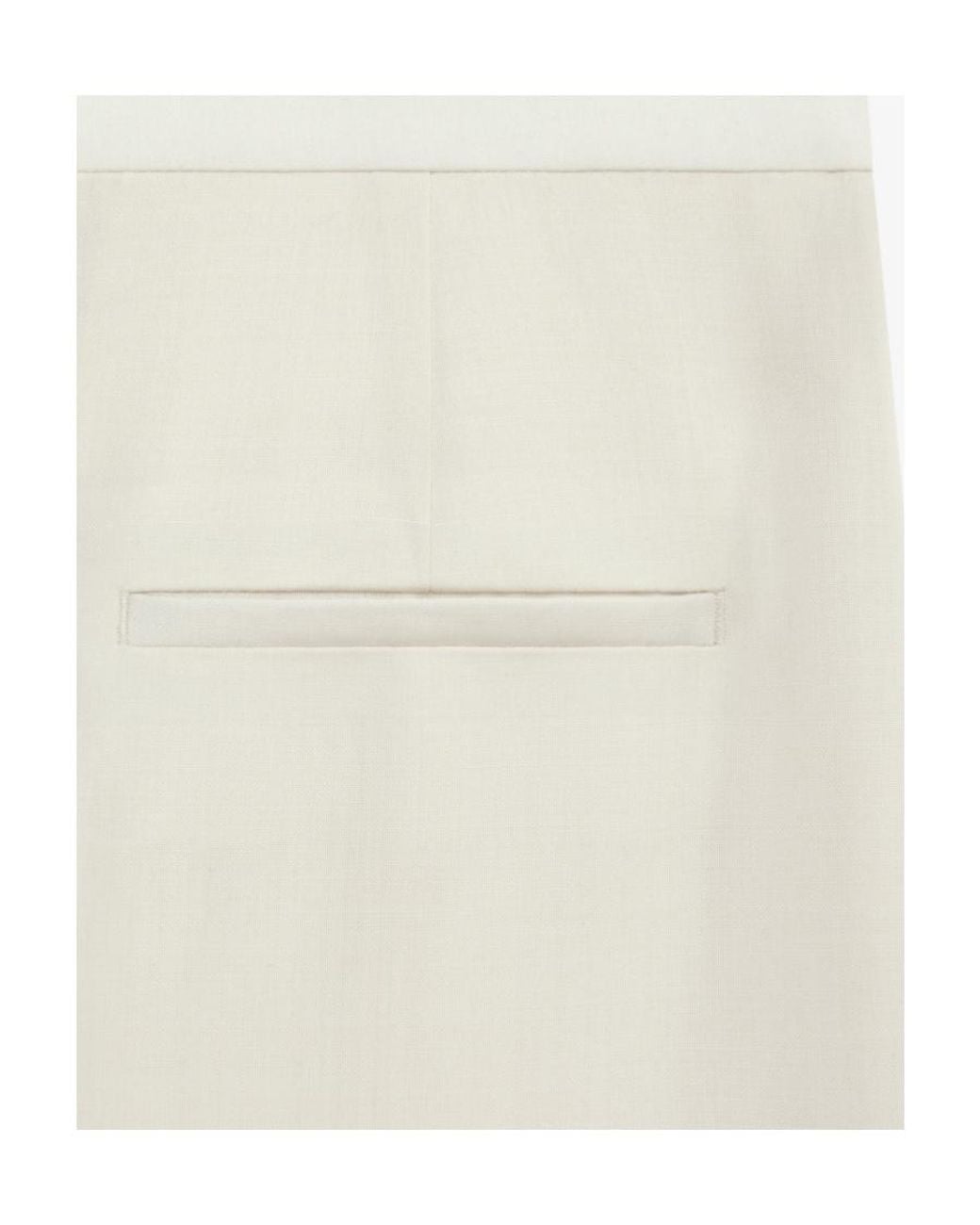 Givenchy White Straight Leg Tailored Trousers