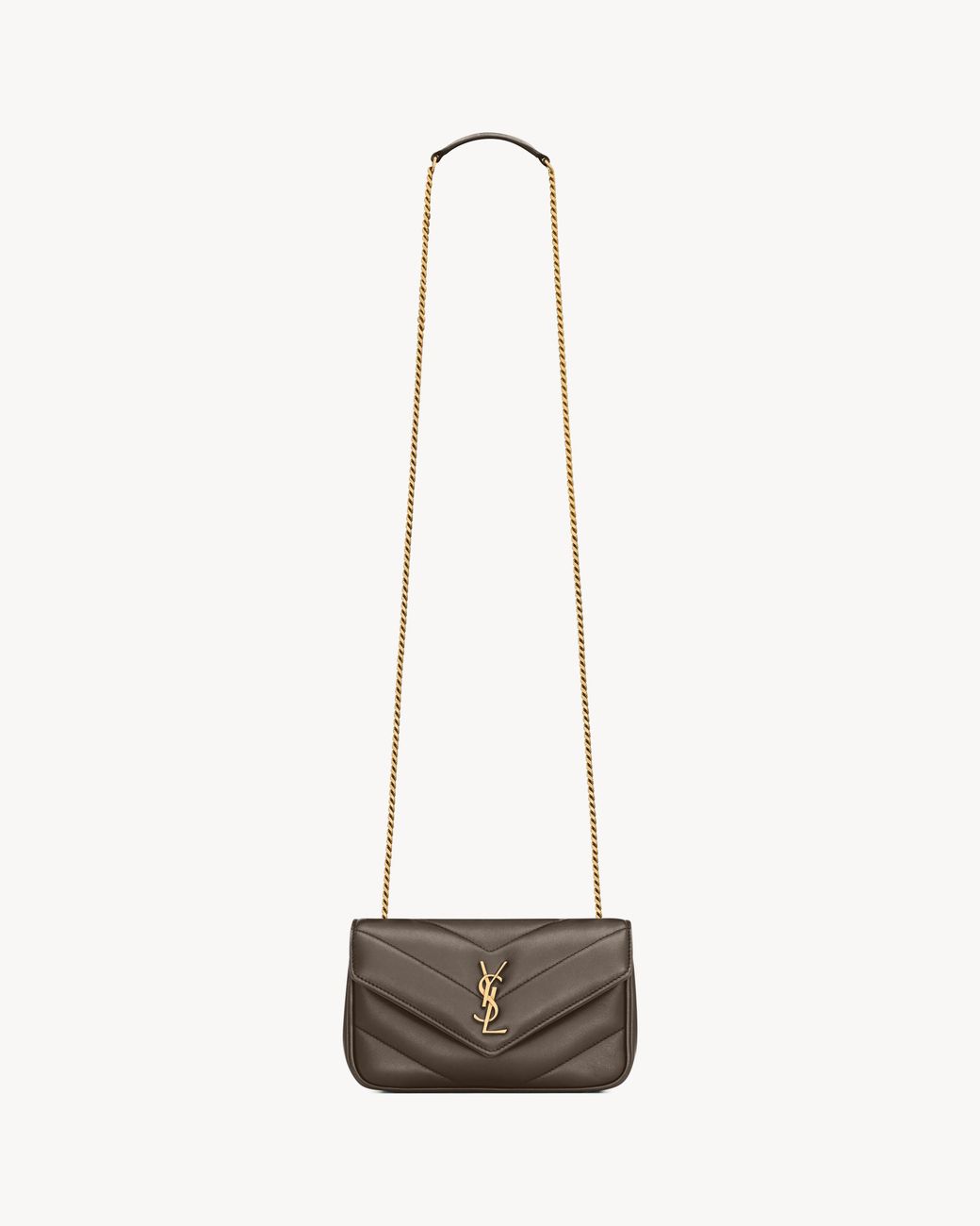 Saint Laurent White Loulou Mini