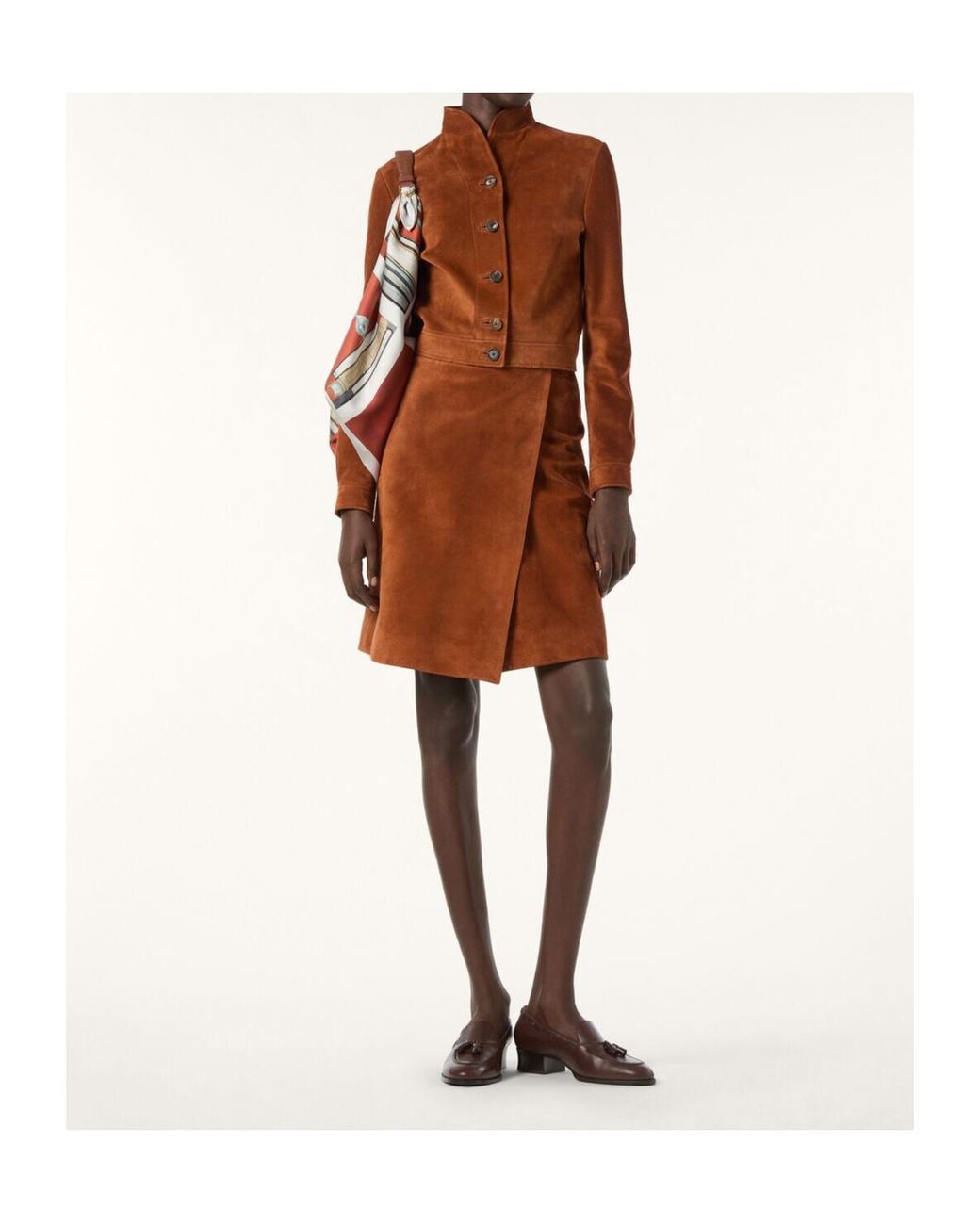 Loro Piana Brown Gala Skirt