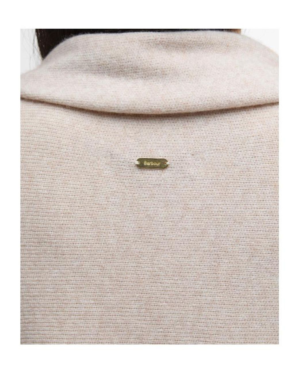 Barbour Natural Tabitha Fringe Detailed Cape