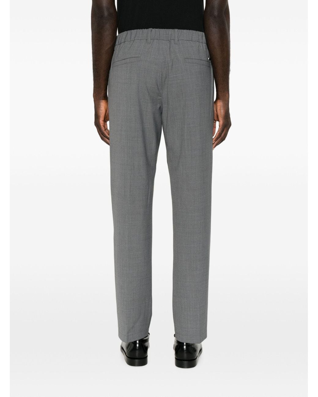 Herno Gray Logo Casual Pants for men
