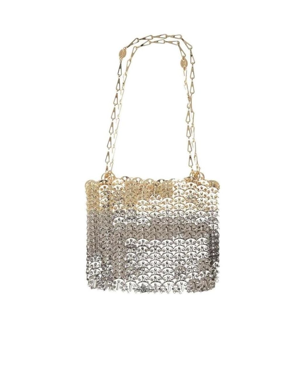 Rabanne White Rabanne 1969 Skyline Chainmail Clutch Bag
