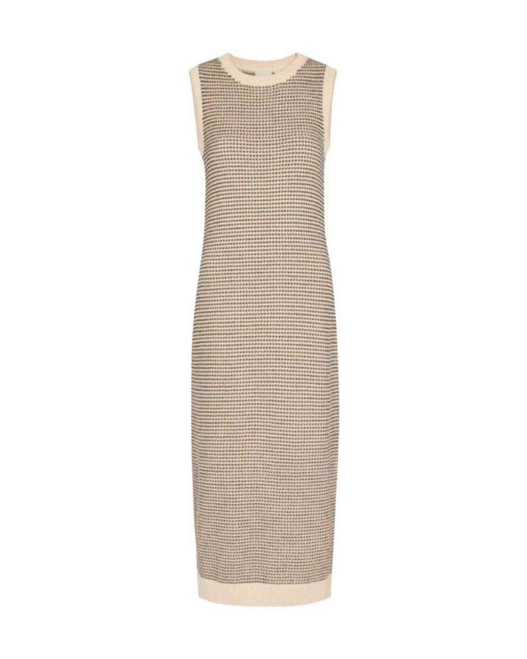 Varley Natural Sadia Patterned Sleeveless Midi Dress