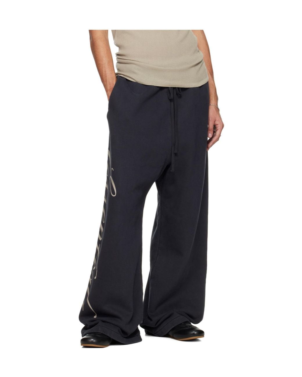 Fear Of God Black Heavy Fleece Lounge Sweatpants for men