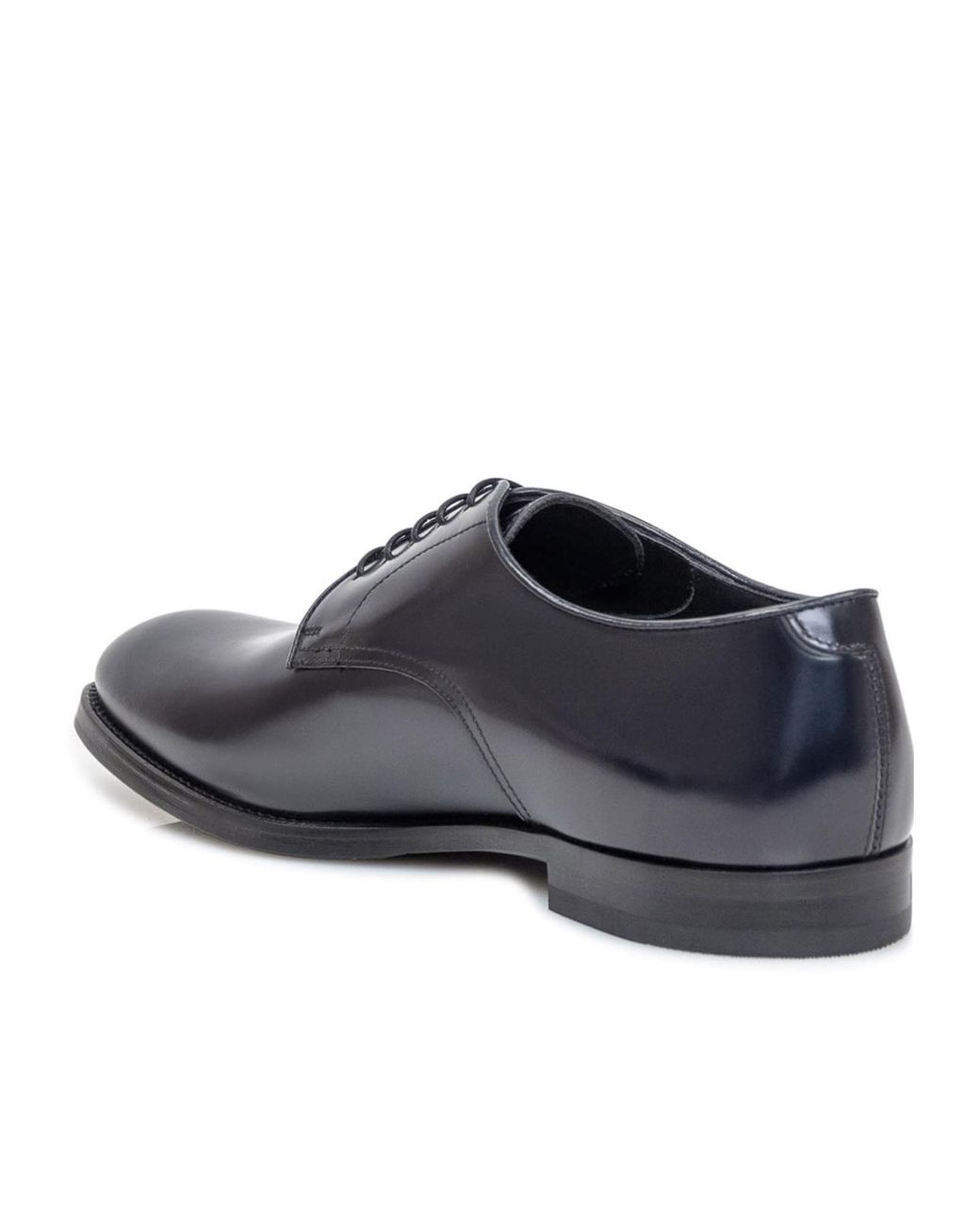 Doucal's Blue Almond Toe Derby Shoes for men