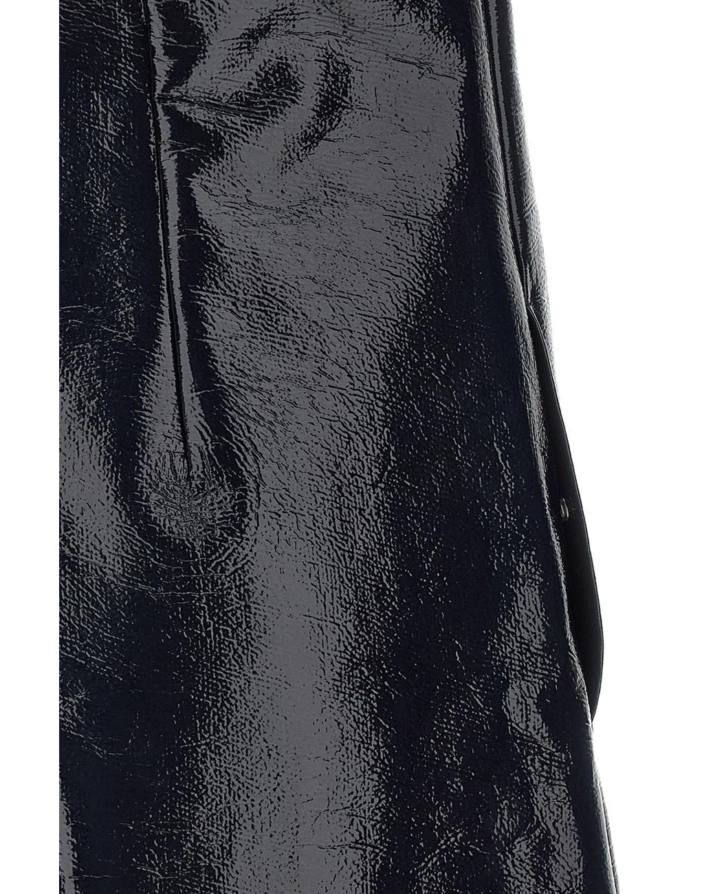 Courreges Black Vinyl Patch-Pocket Mini Dress