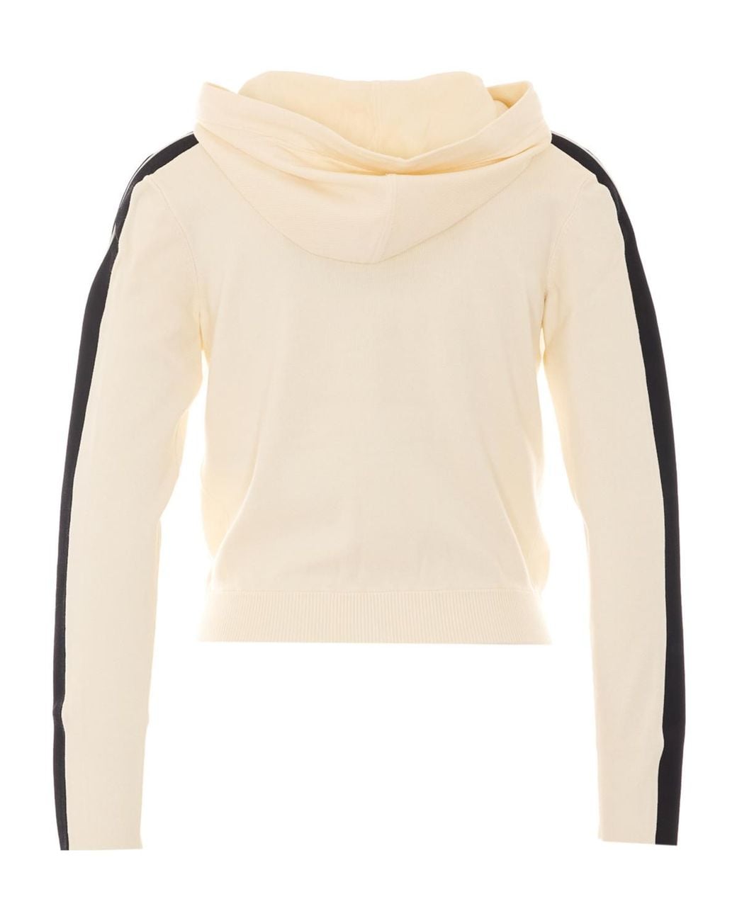Elisabetta Franchi Natural Logo-Trim Zip Hoodie