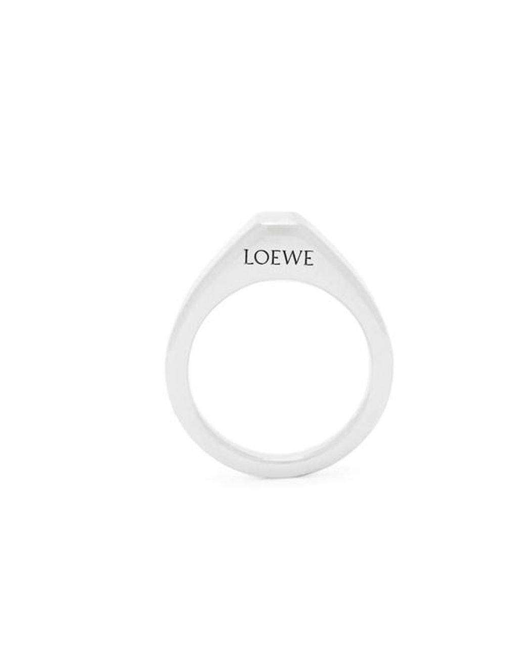 Loewe White Stirrup Ring