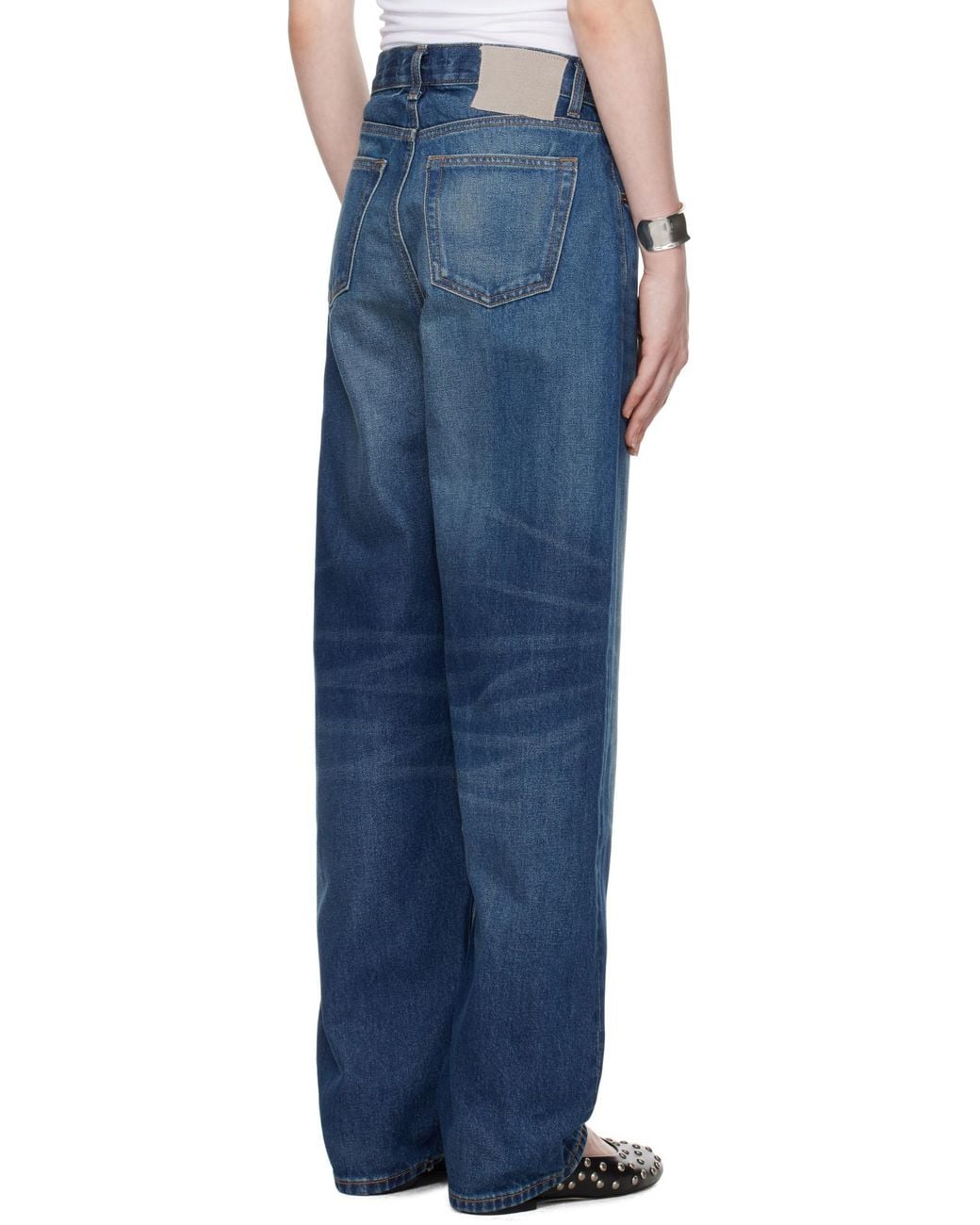 AYA MUSE Blue Wide-Leg Jeans