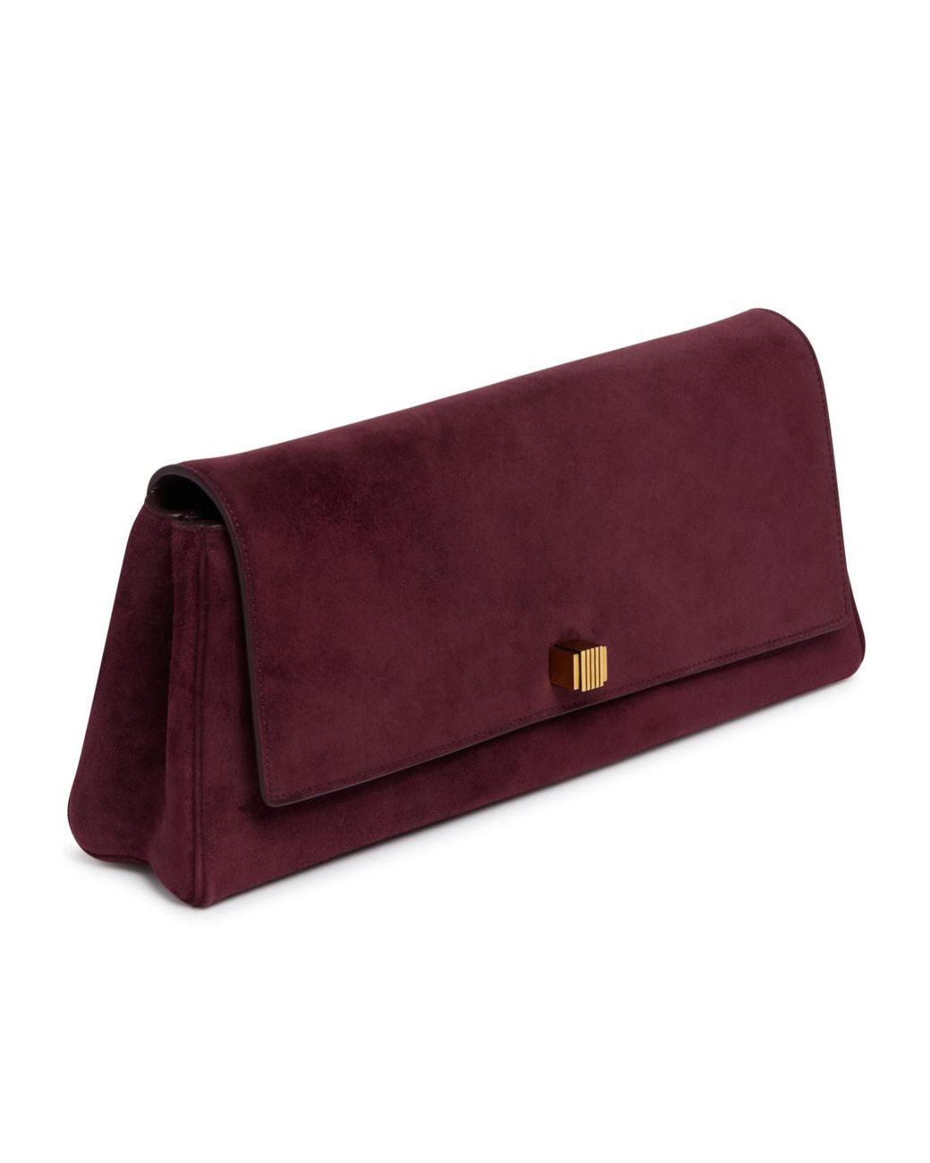 Khaite Purple Audrey Foldover Clutch Bag