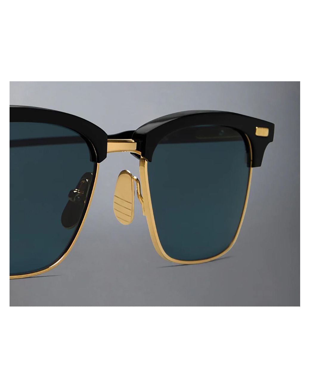 Thom Browne Blue Eyewear Square Frame Sunglasses