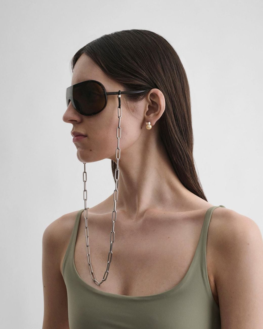 Phoebe Philo White Sunglasses Chain