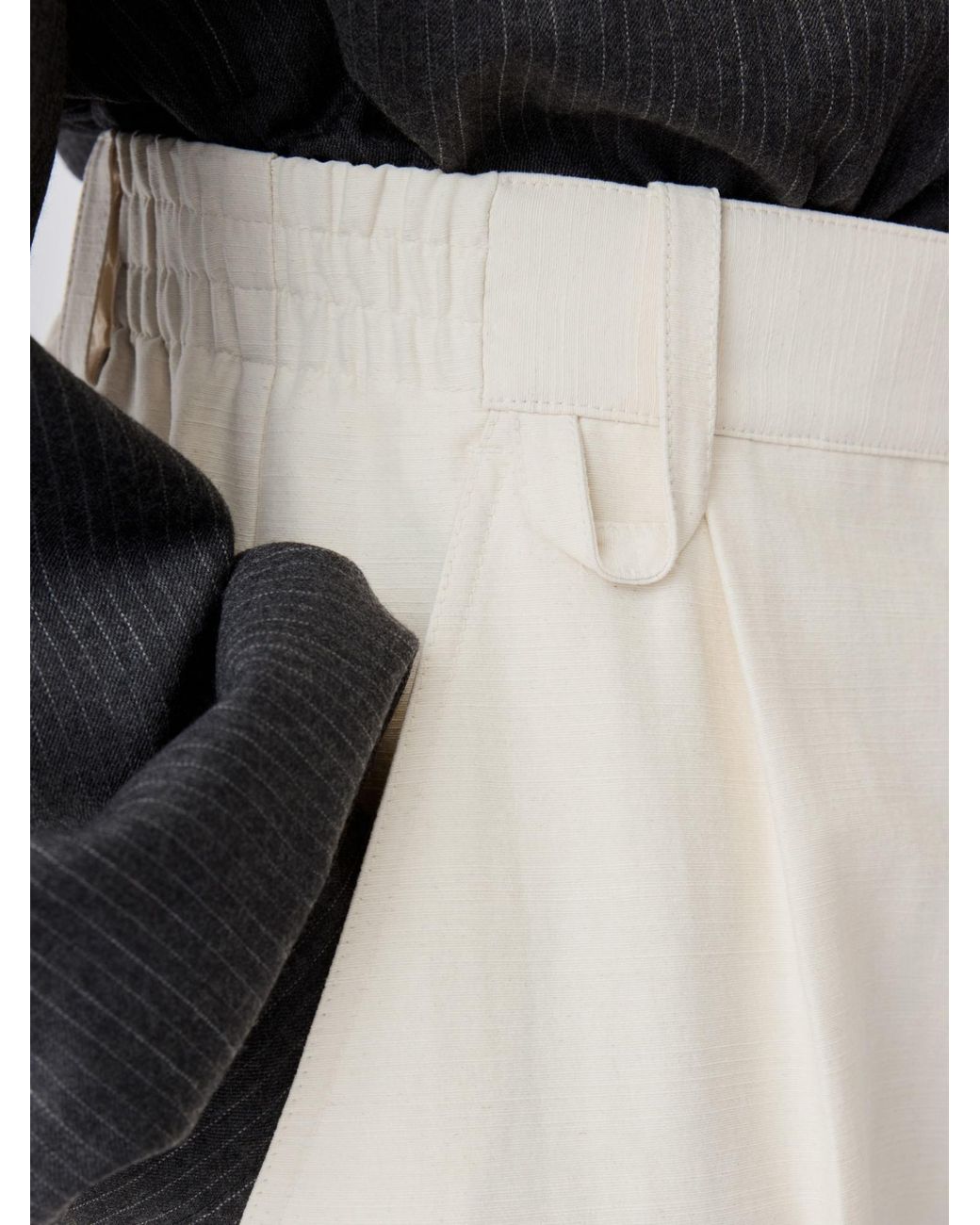Jacquemus White The Croisière Mid-Rise Pants for men