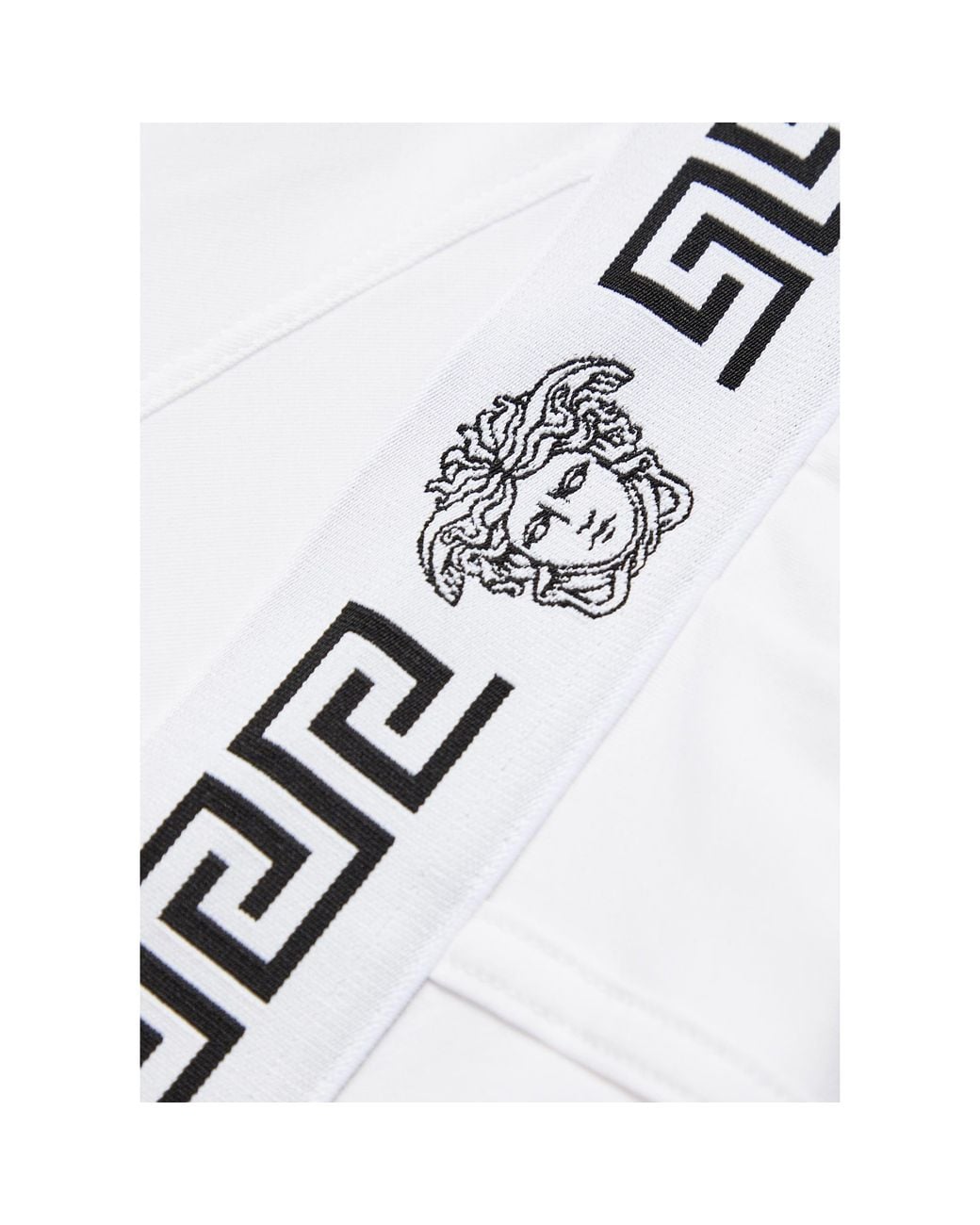 Versace White Simple Stretch Cotton Underwear for men