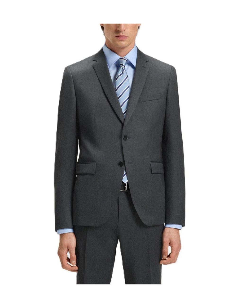 Boss Black Charcoal Suit for men