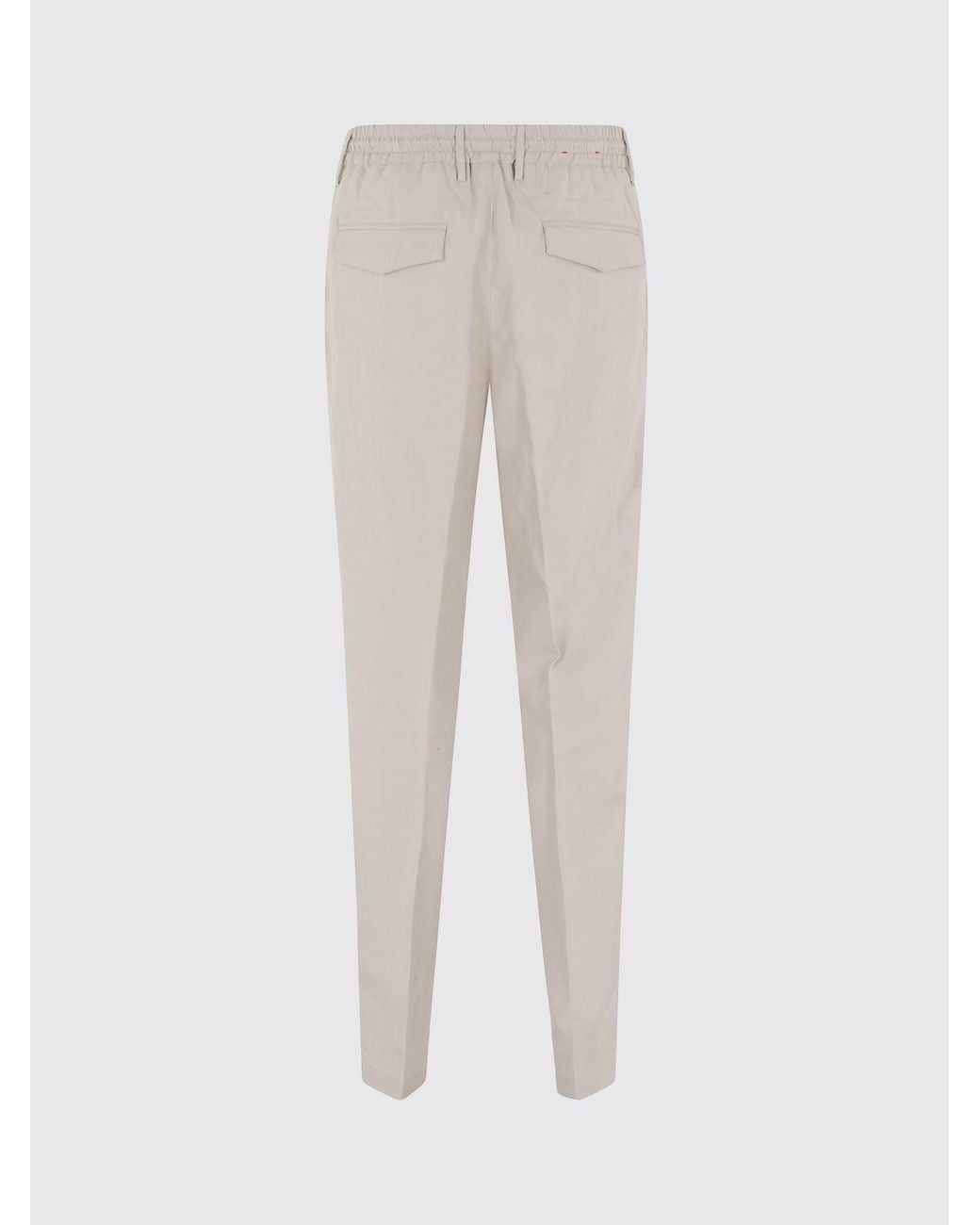 Eleventy Gray Casual Pants With Belt Loops for men