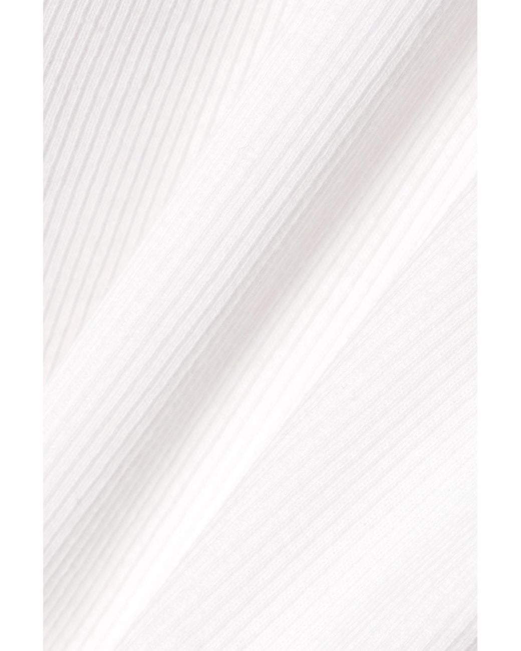 Leset White Stretch-Cotton Jersey Top