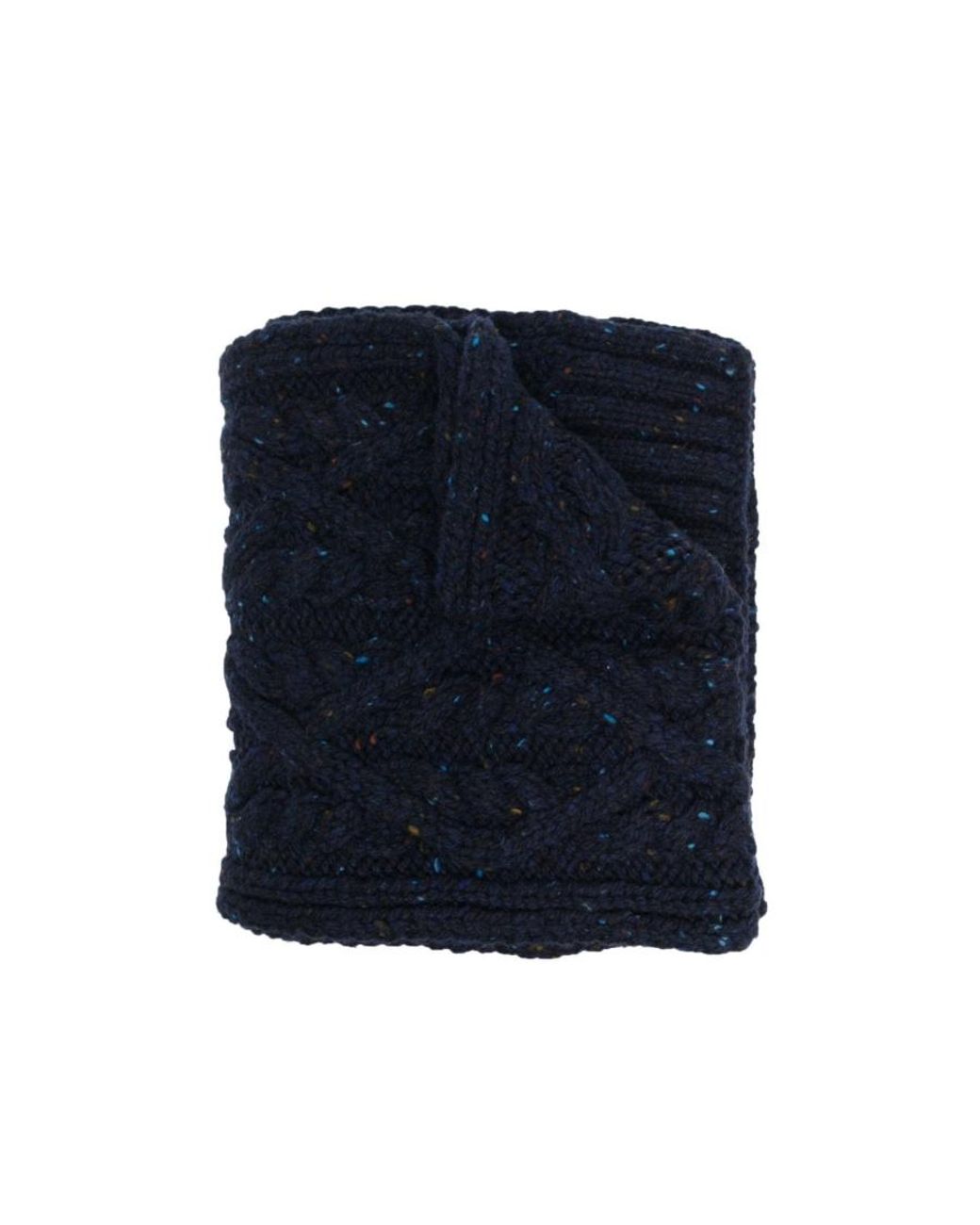 Jil Sander Blue Cable-Knit Scarf